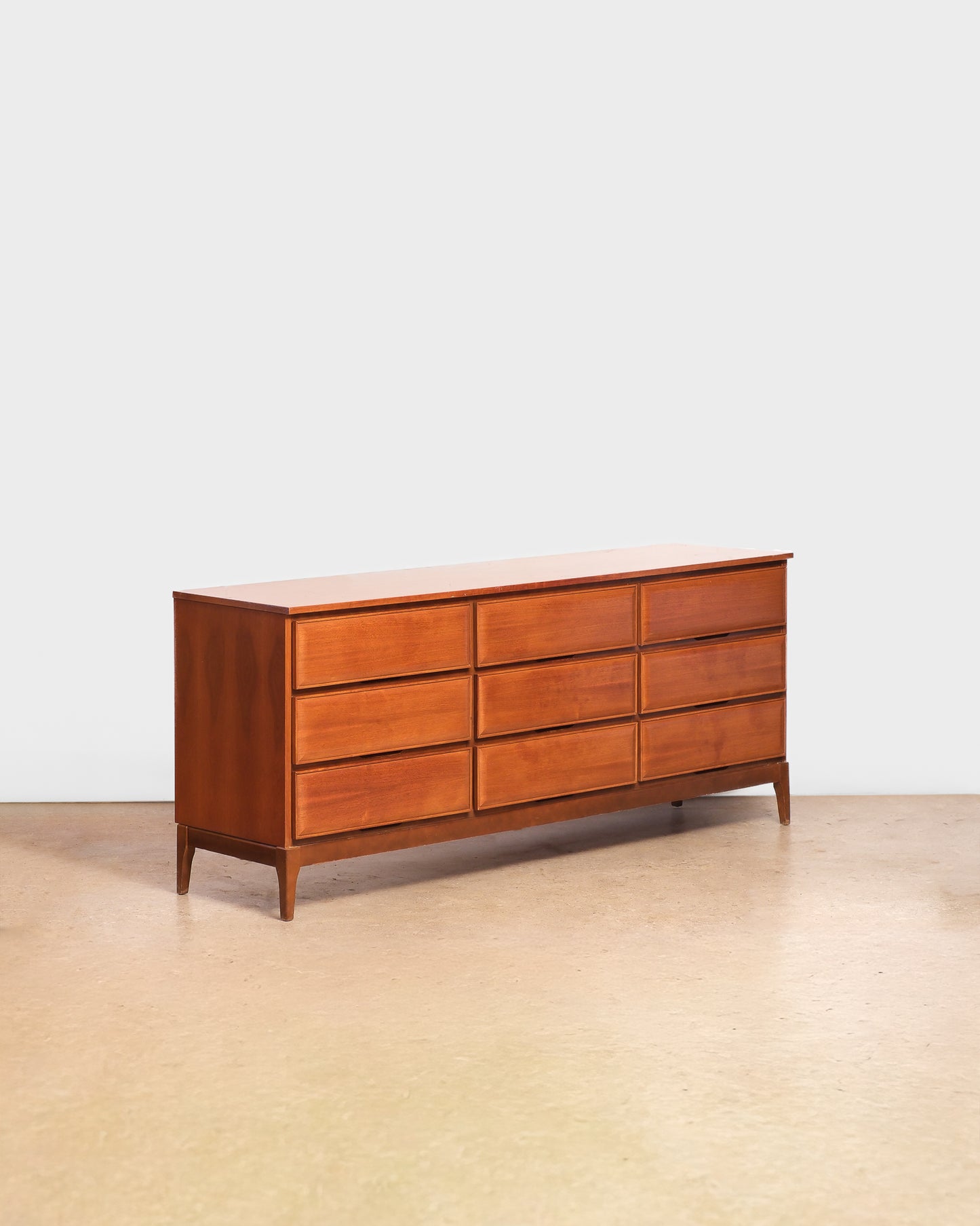MCM Walnut Wide Dresser By HPL