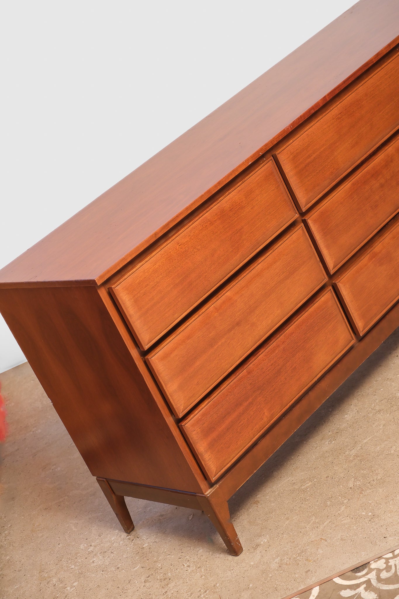 MCM Walnut Wide Dresser By HPL