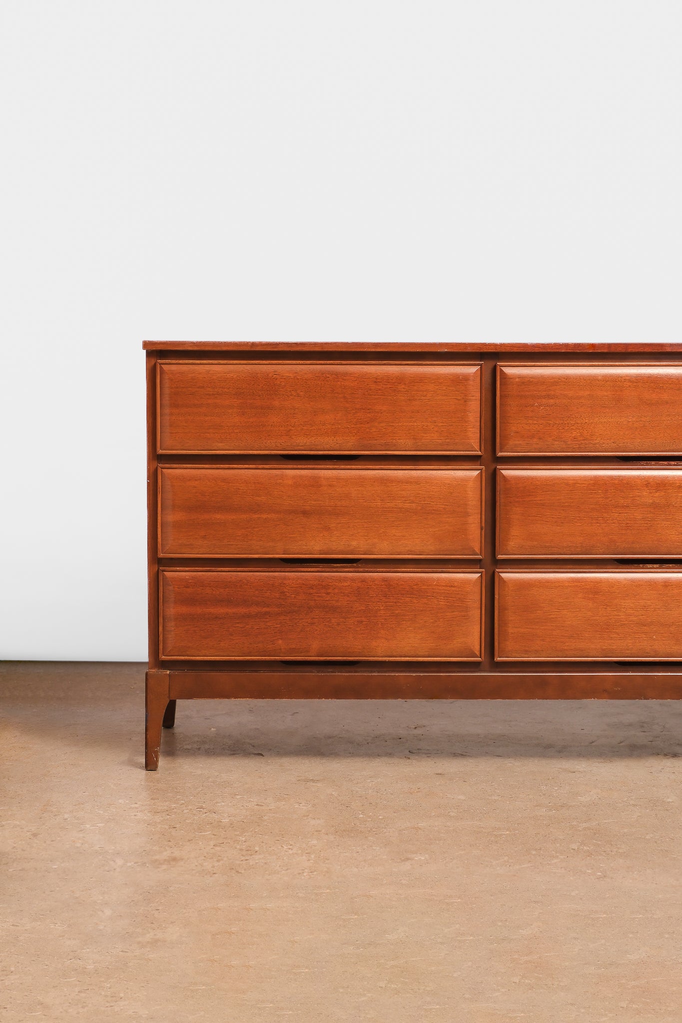 MCM Walnut Wide Dresser By HPL