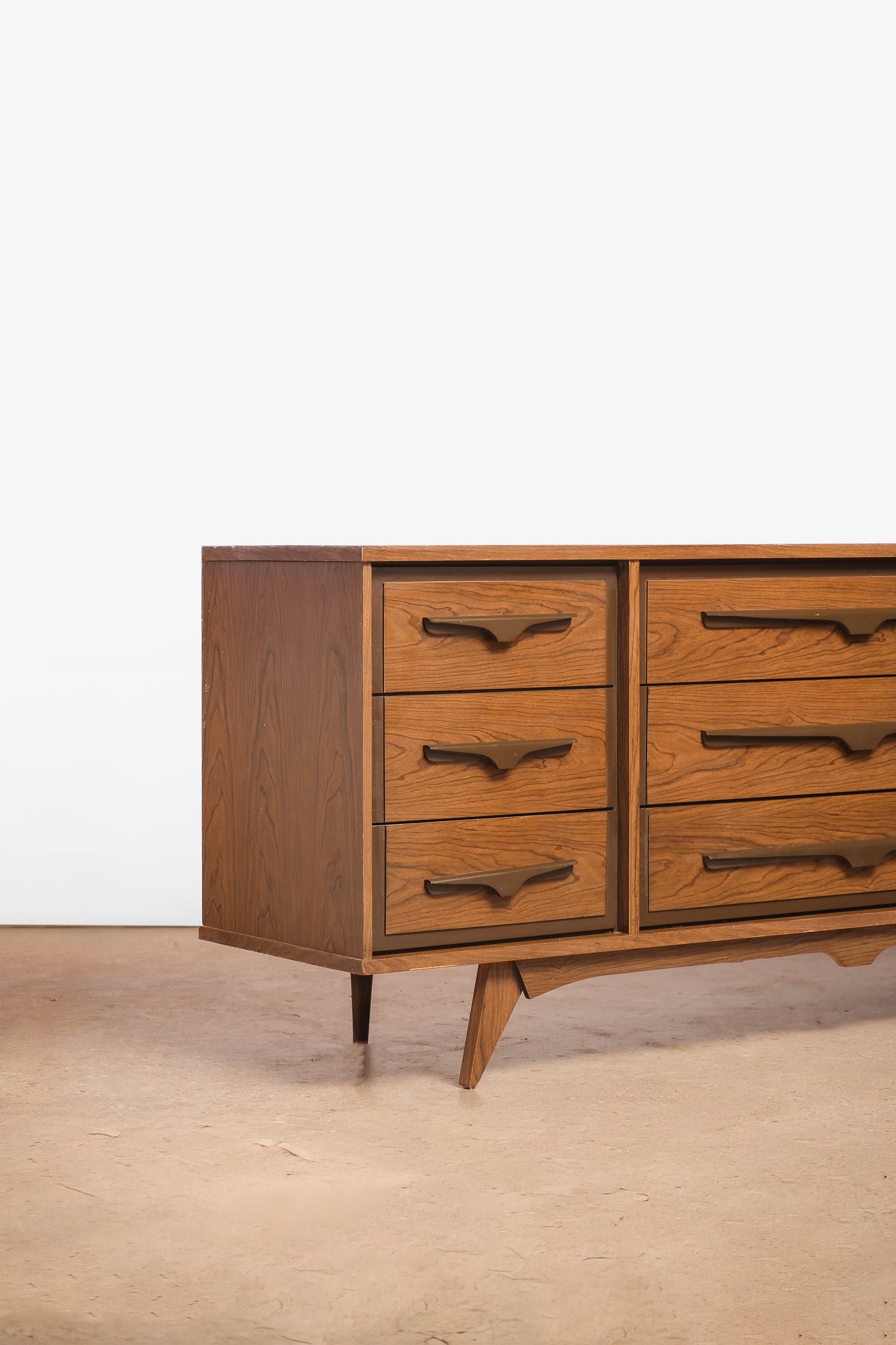 MCM Dark Walnut Wide Dresser