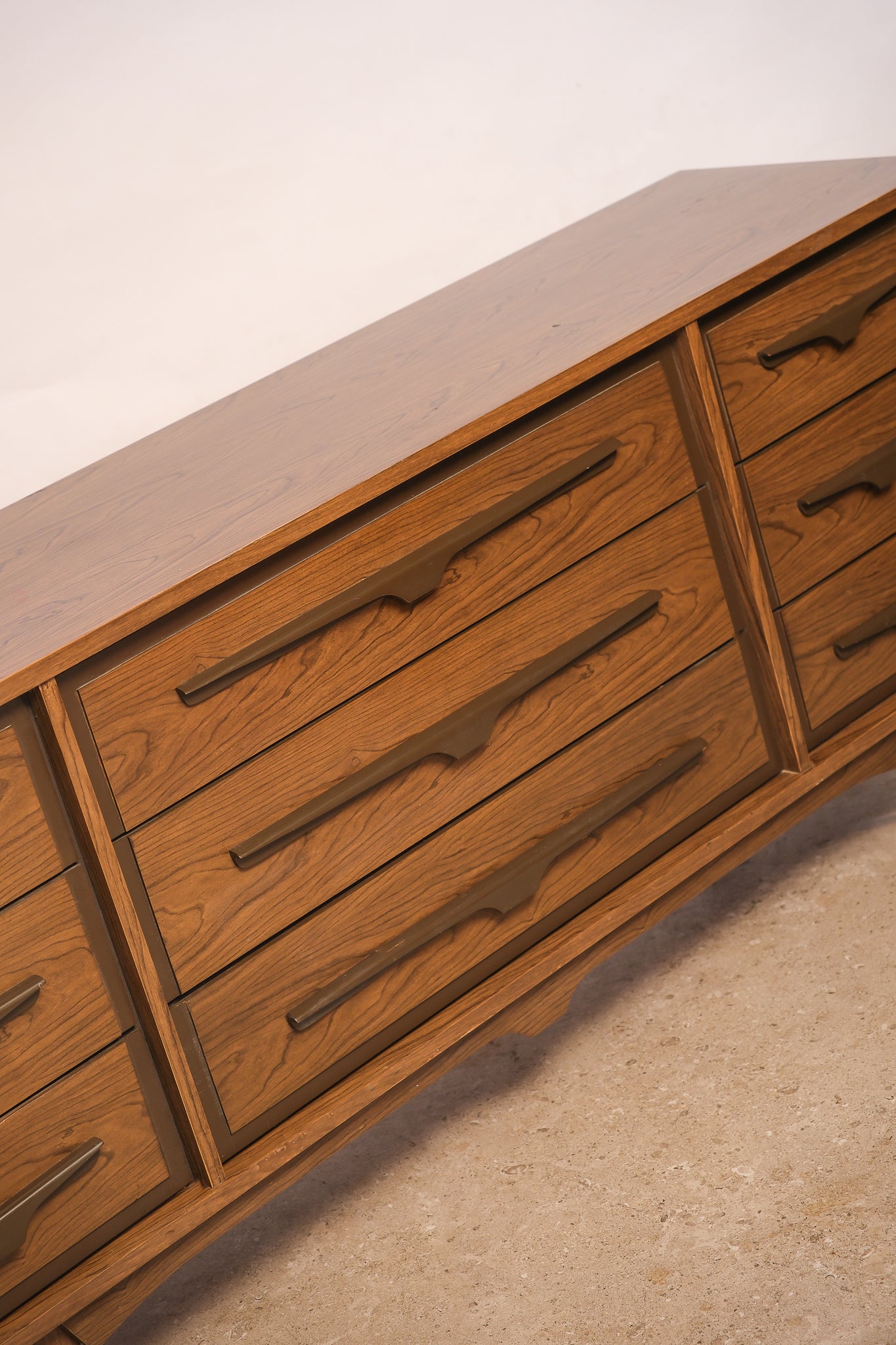 MCM Dark Walnut Wide Dresser