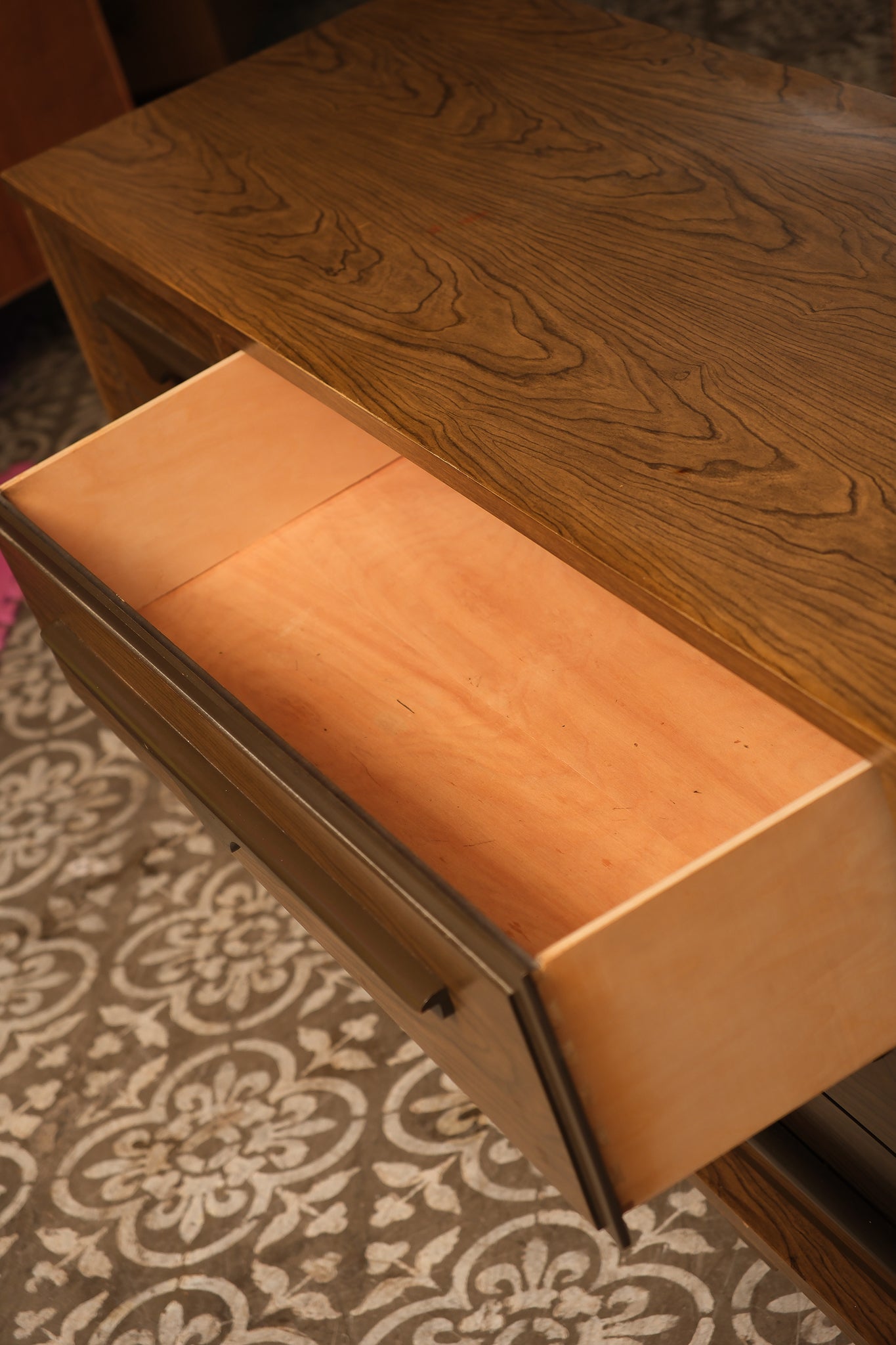 MCM Dark Walnut Wide Dresser