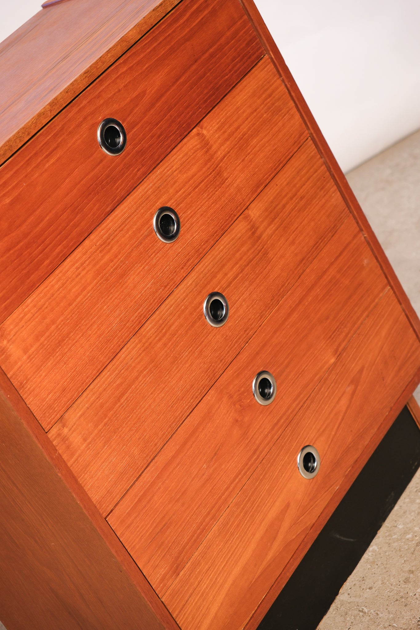 MCM Teak Tallboy Dresser By Rs Associates