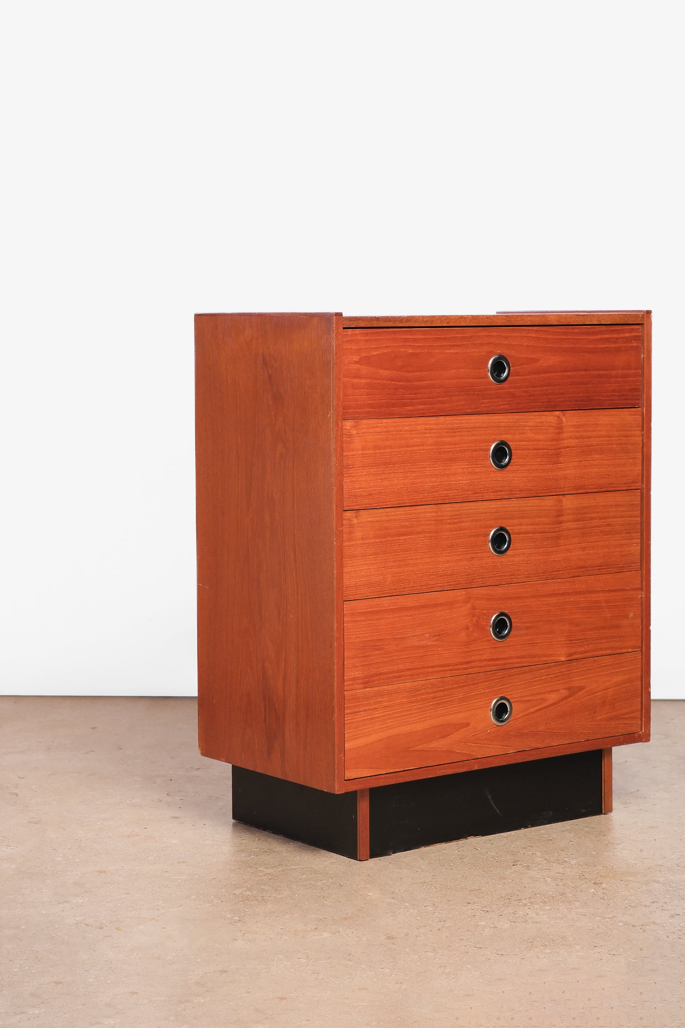 MCM Teak Tallboy Dresser By Rs Associates