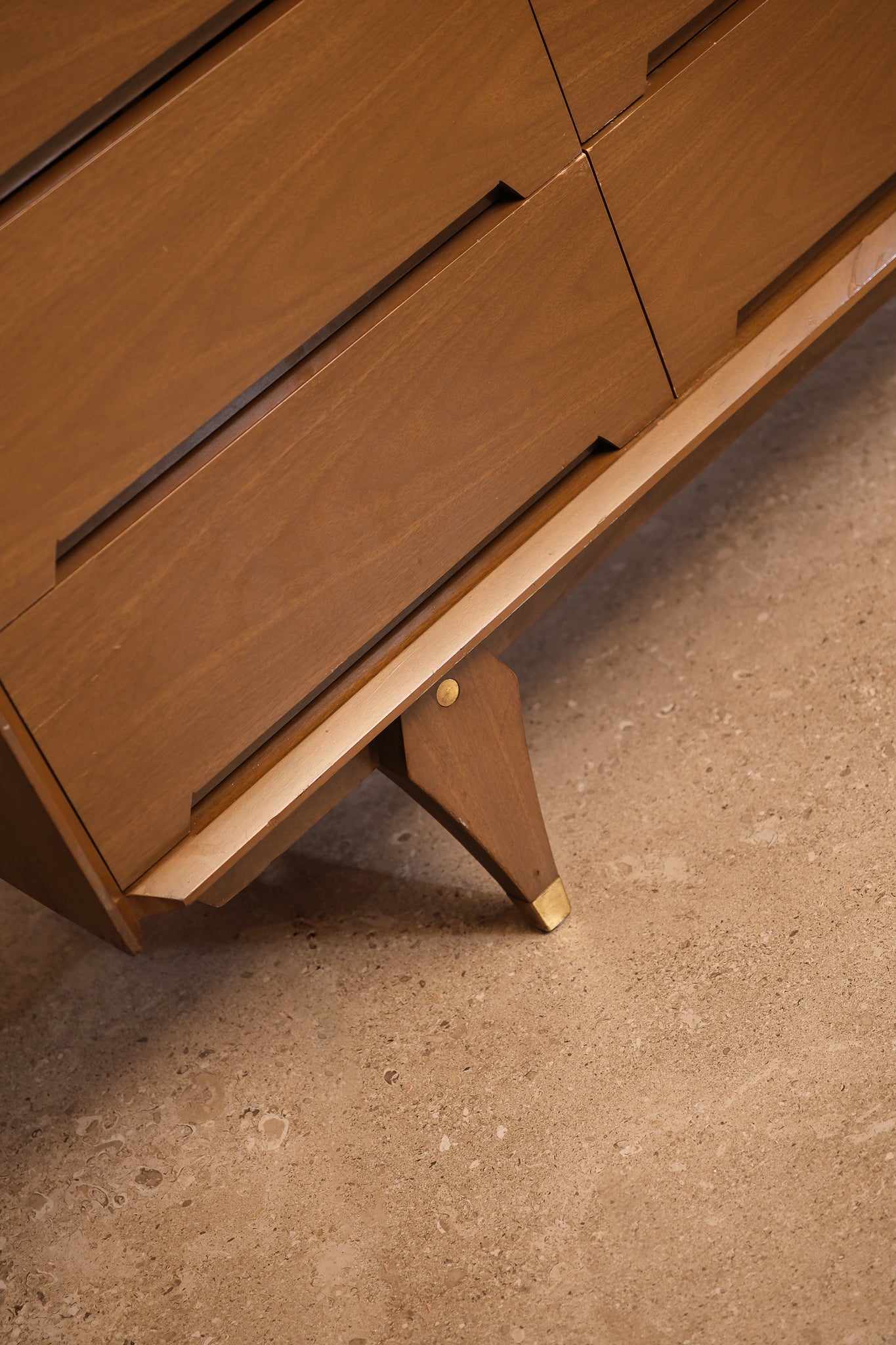 MCM Dark Walnut Wide Dresser