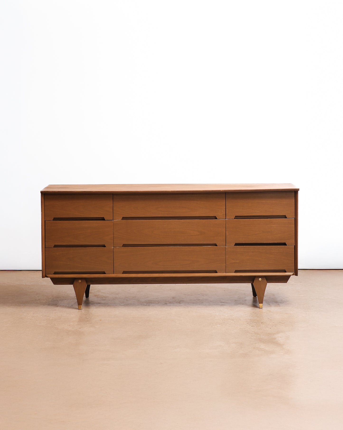 MCM Dark Walnut Wide Dresser