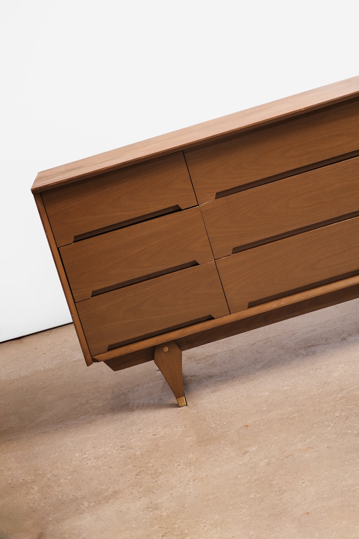 MCM Dark Walnut Wide Dresser