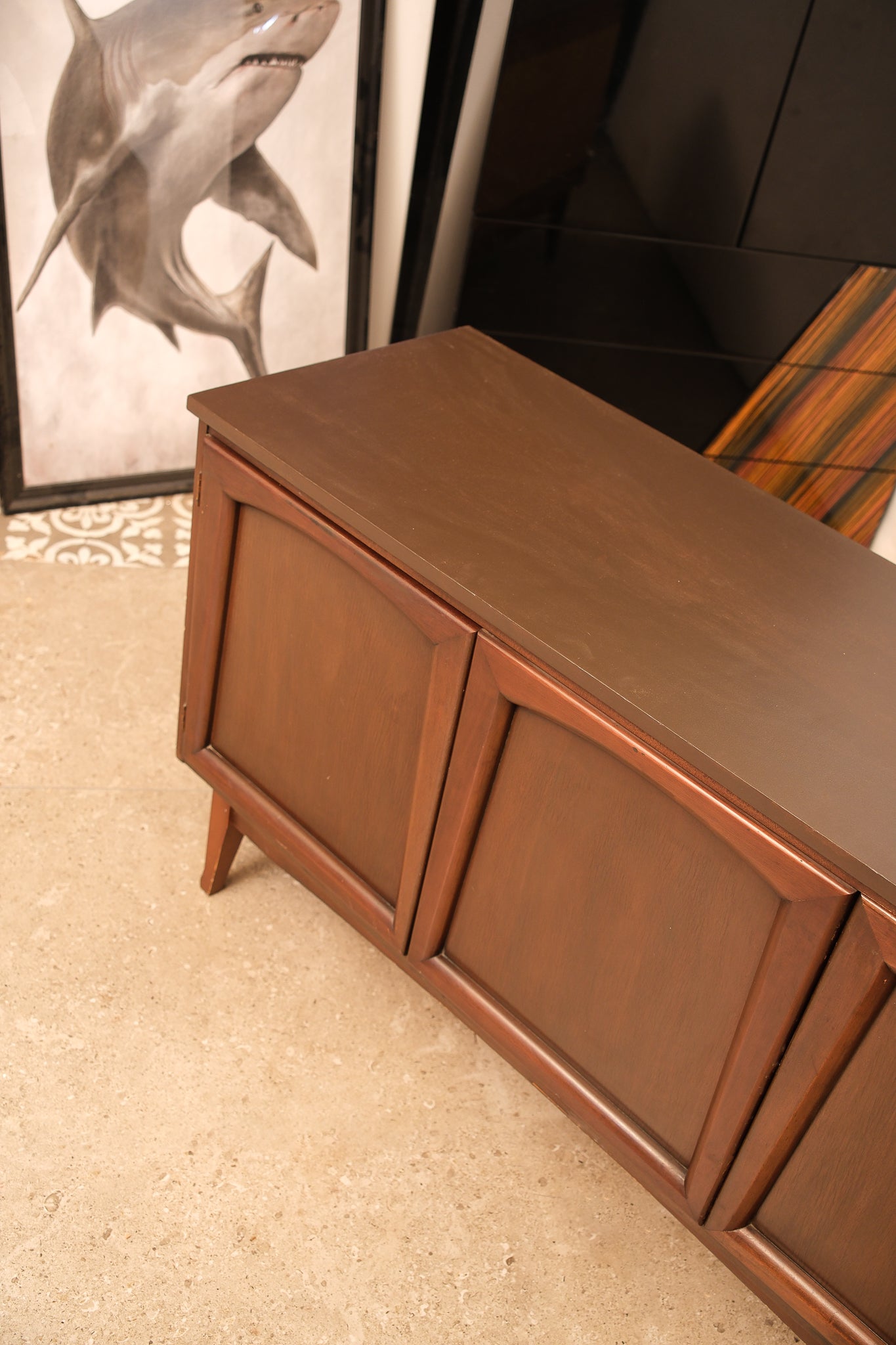 MCM Dark Walnut Dresser / Buffet