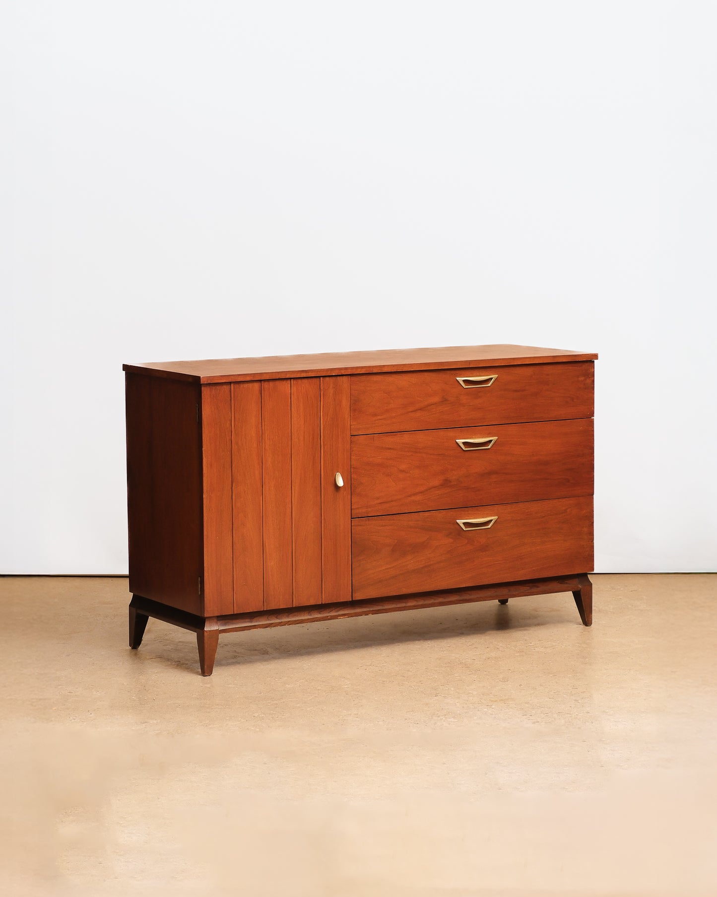 MCM Dark Walnut Dresser By Knechtel