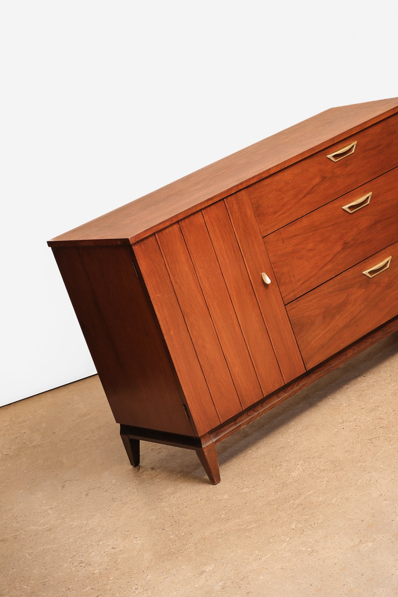 MCM Dark Walnut Dresser By Knechtel