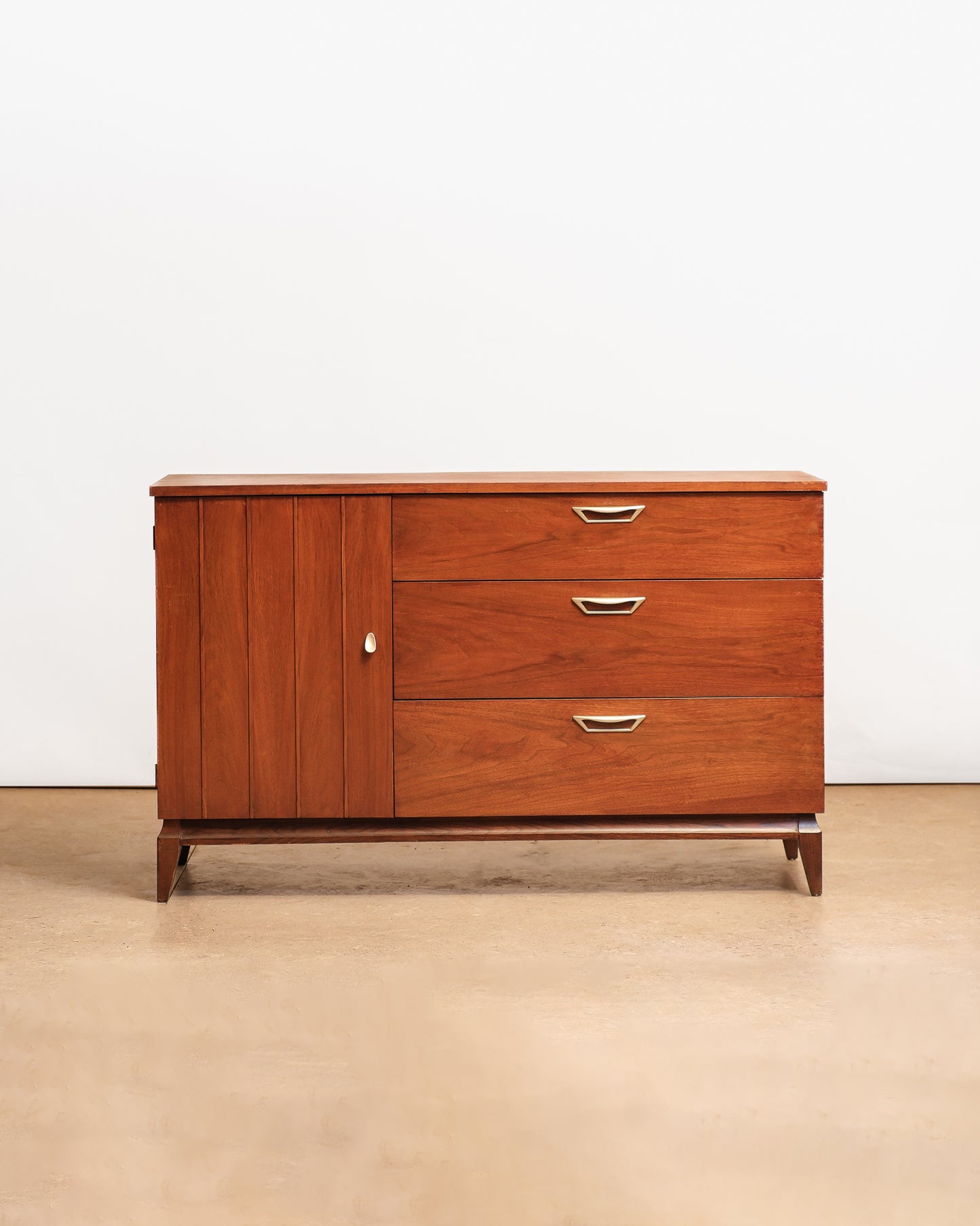 MCM Dark Walnut Dresser By Knechtel