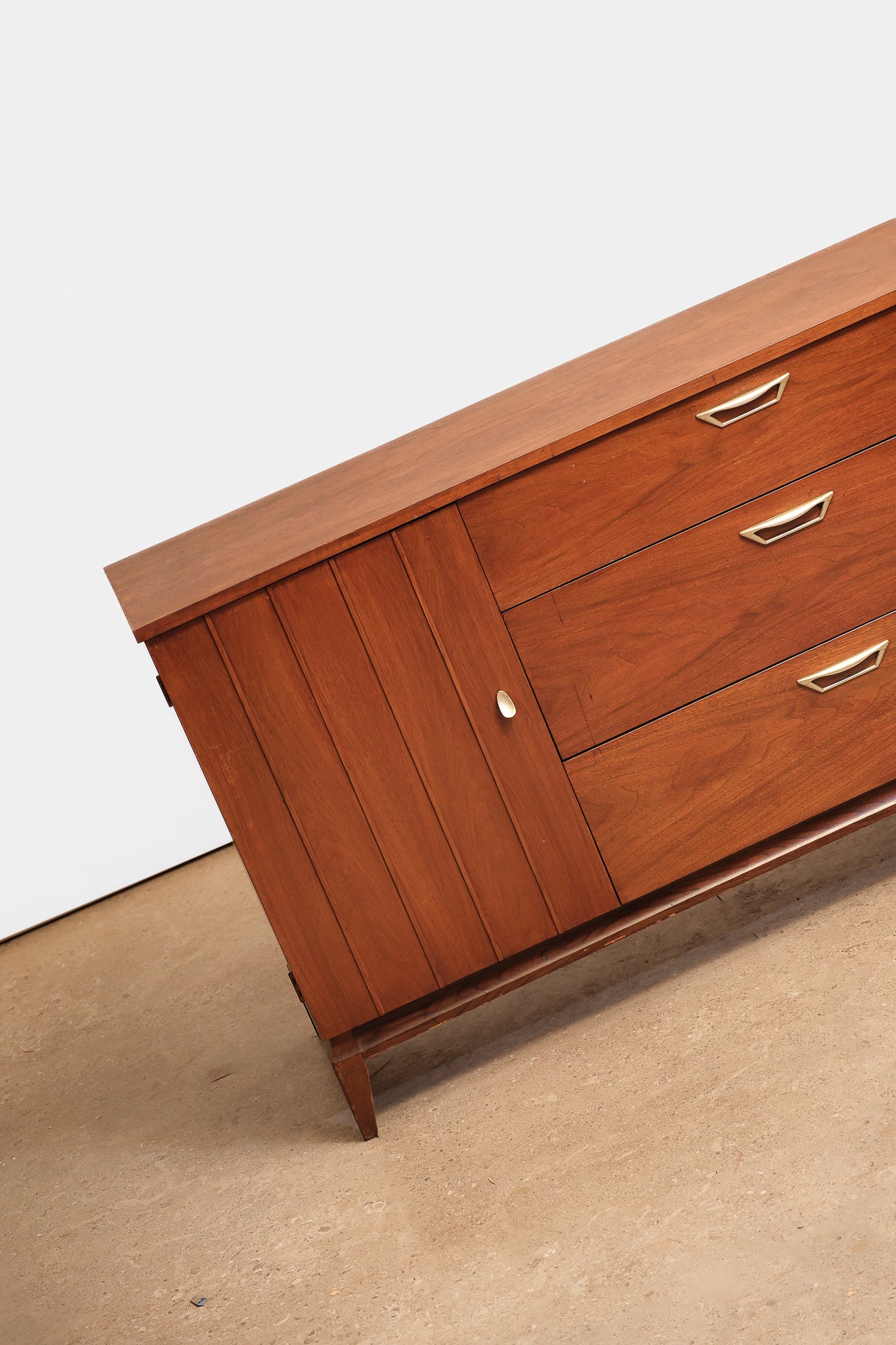 MCM Dark Walnut Dresser By Knechtel
