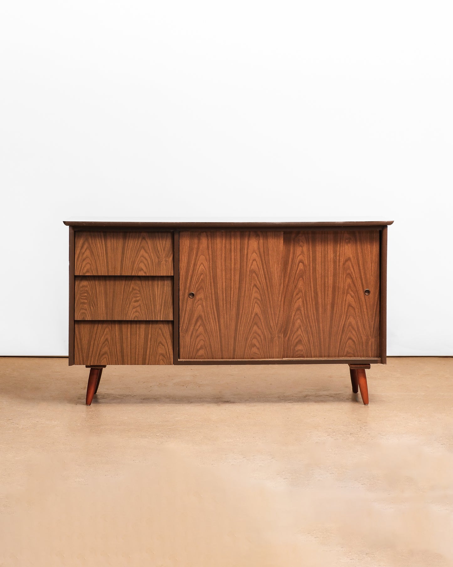MCM Walnut Veneer Dresser / Credenza