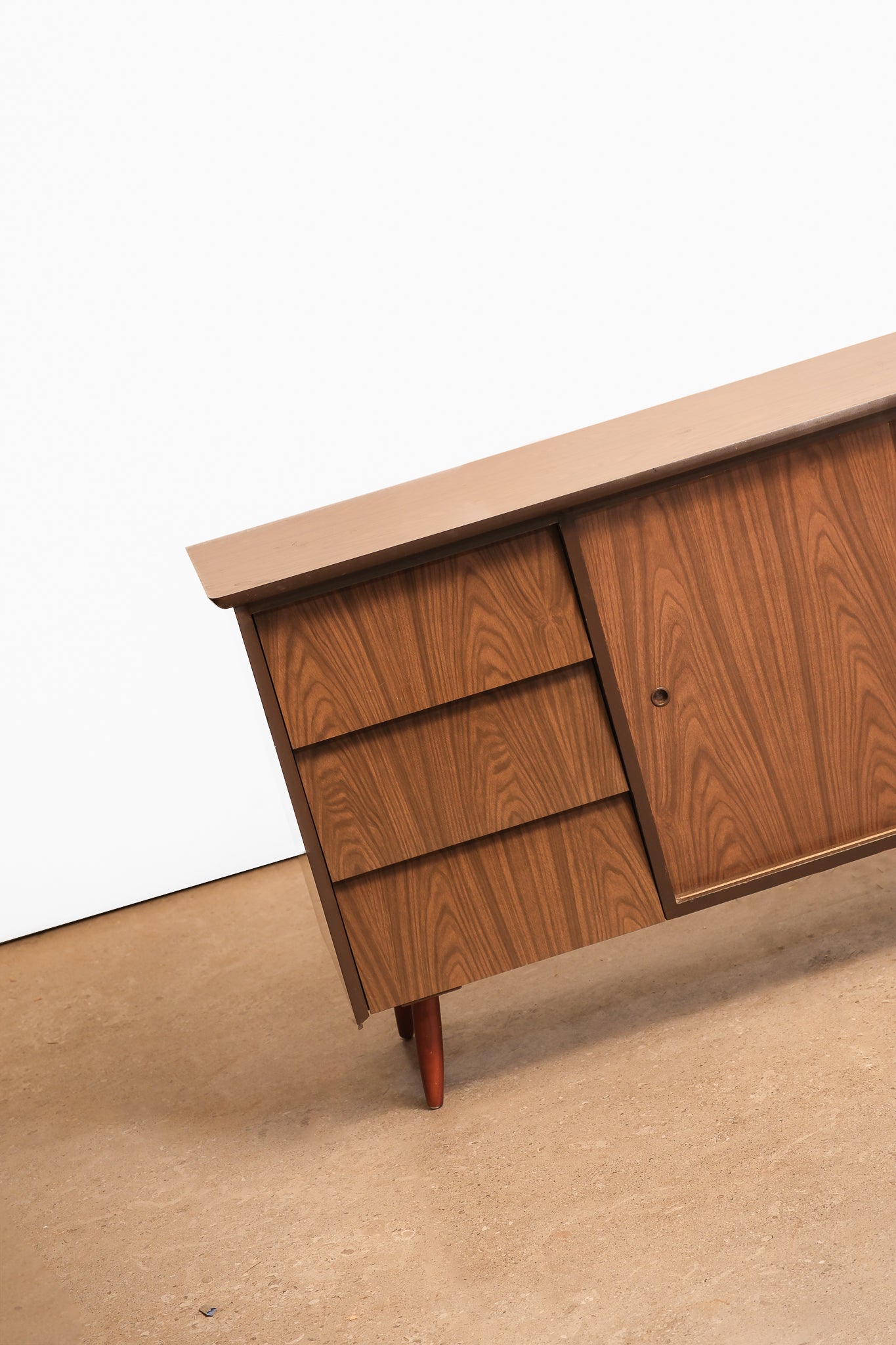 MCM Walnut Veneer Dresser / Credenza