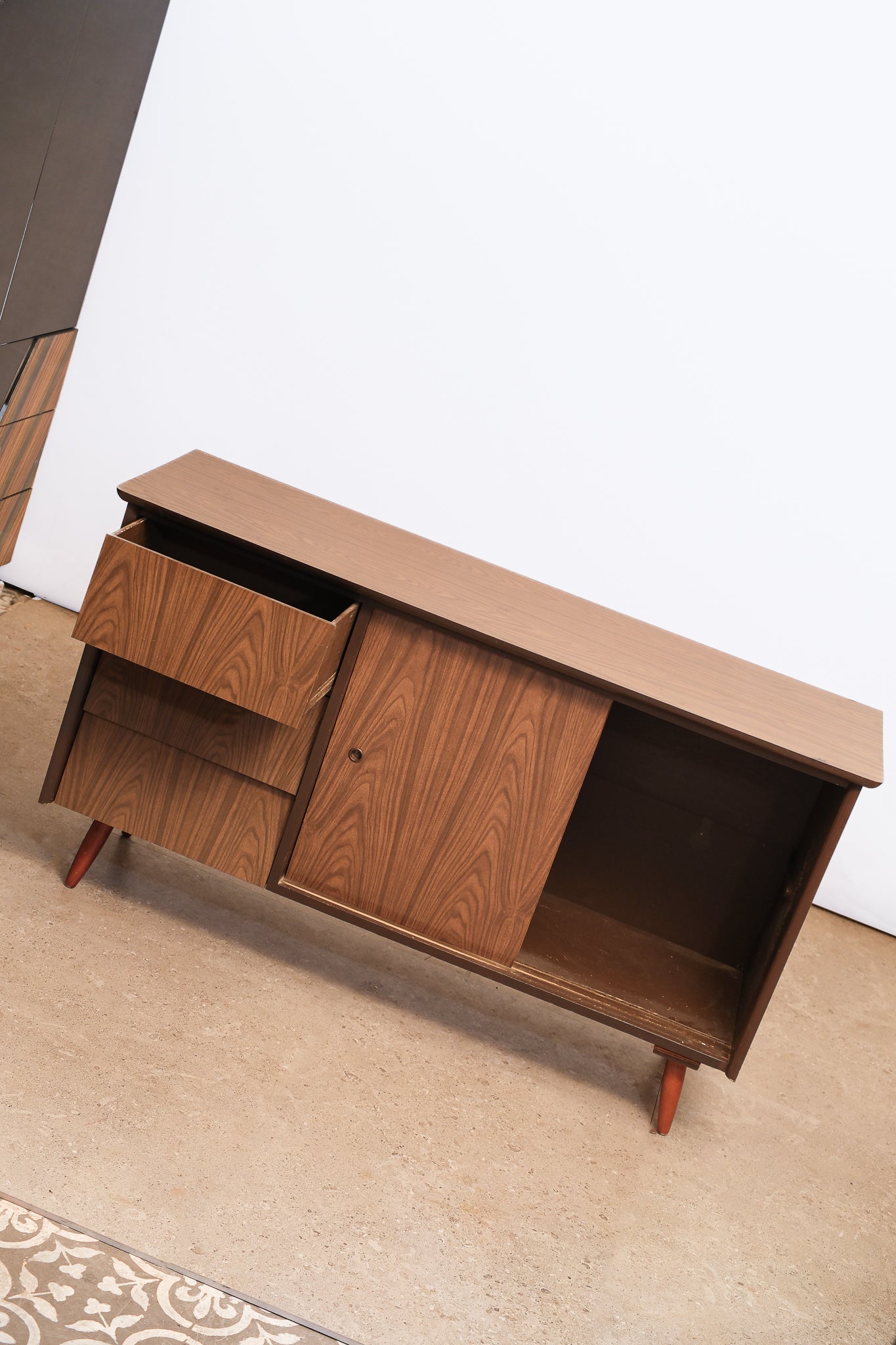 MCM Walnut Veneer Dresser / Credenza