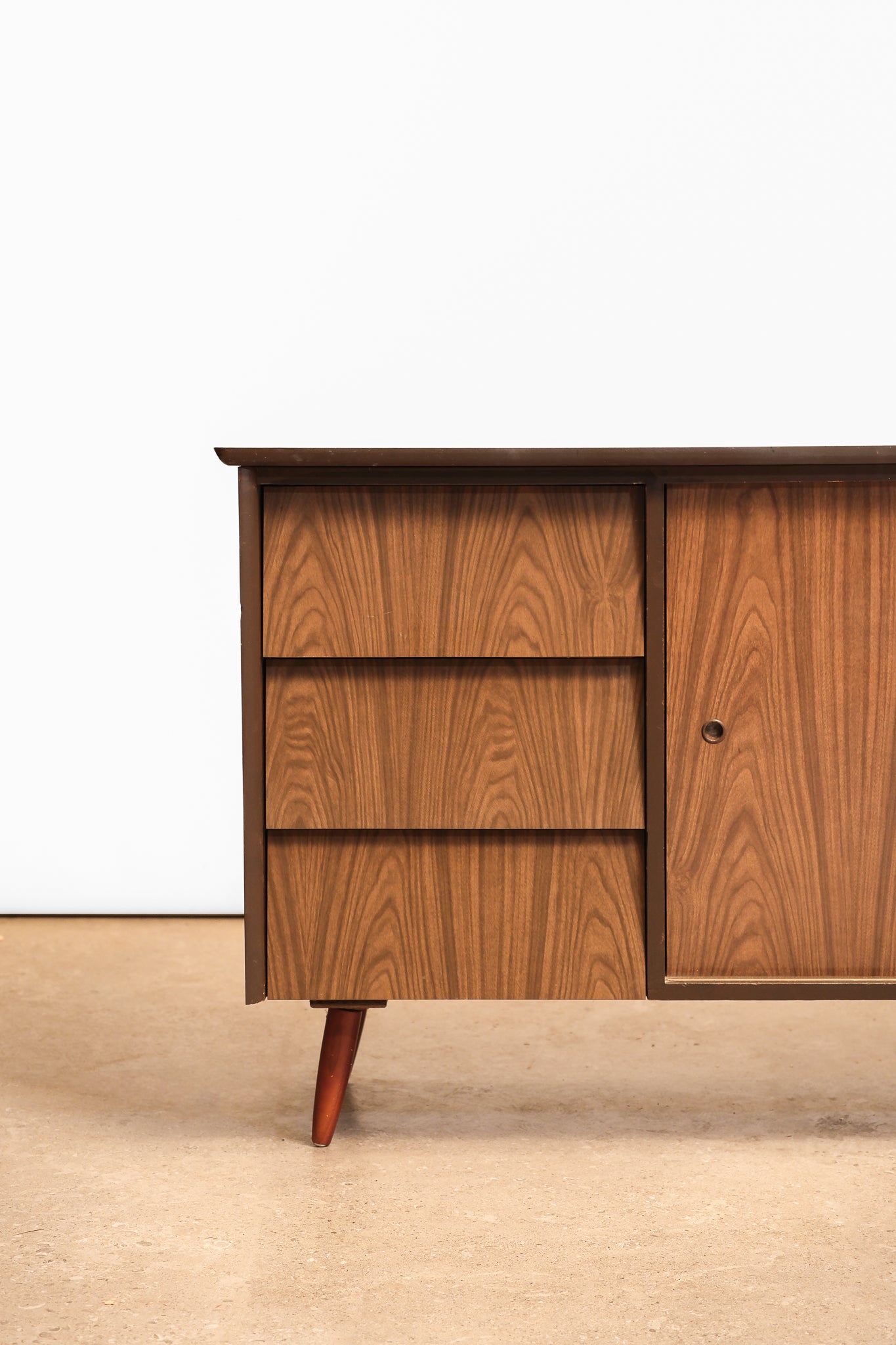 MCM Walnut Veneer Dresser / Credenza