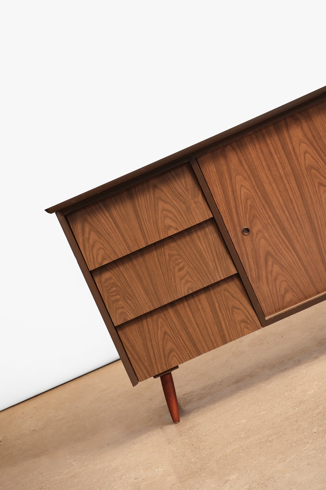 MCM Walnut Veneer Dresser / Credenza