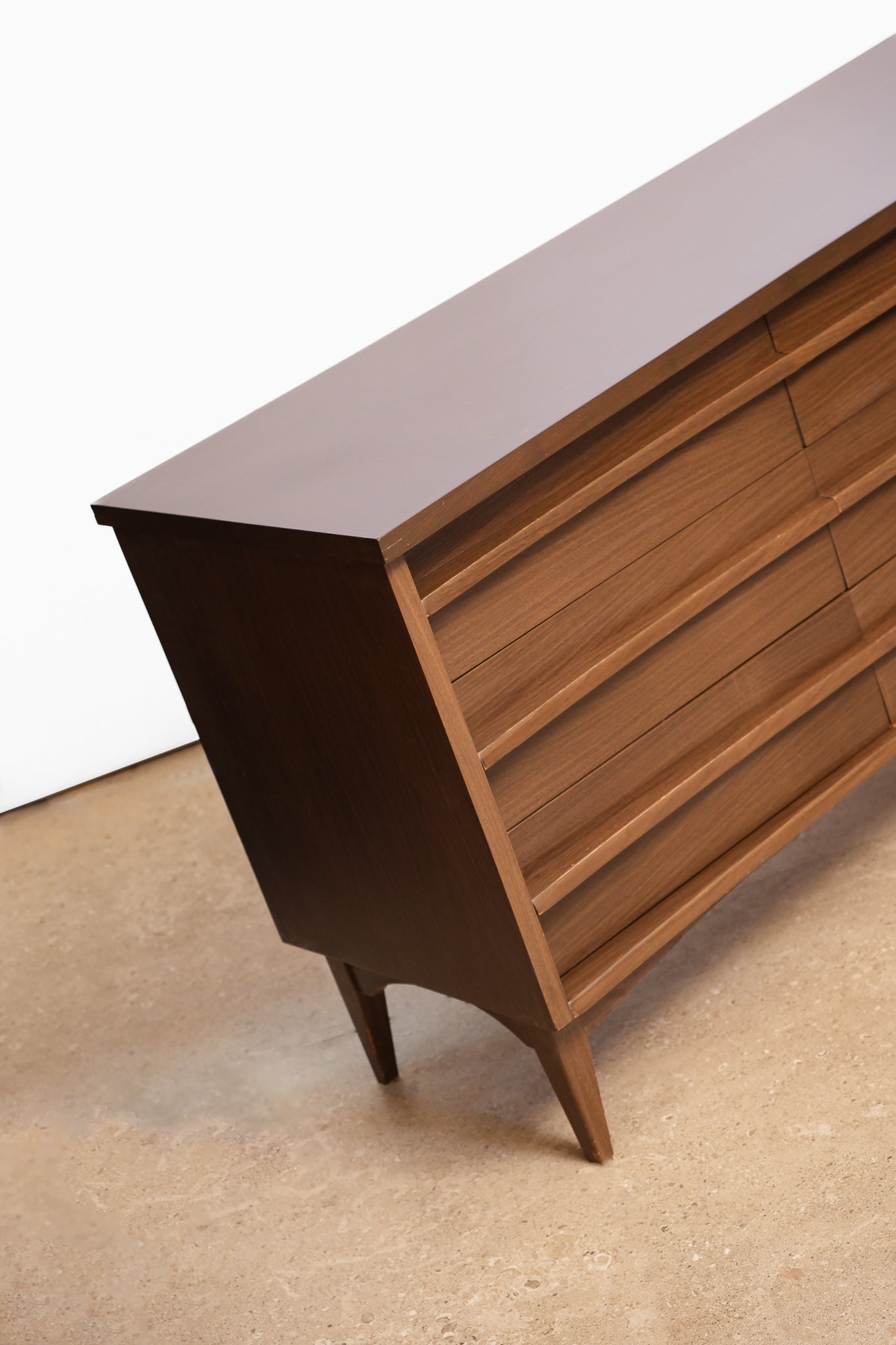 MCM Dark Walnut Wide Dresser by HPL