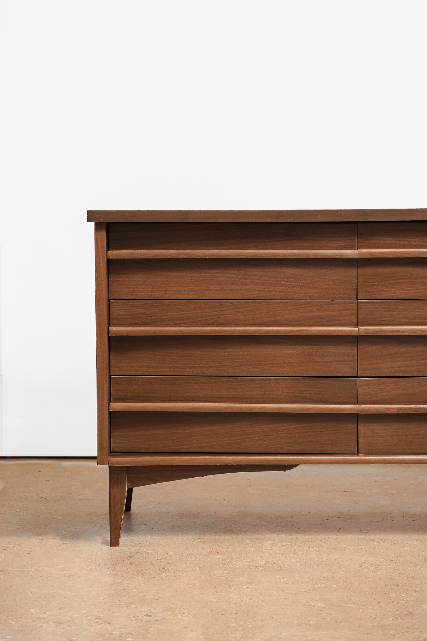 MCM Dark Walnut Wide Dresser by HPL