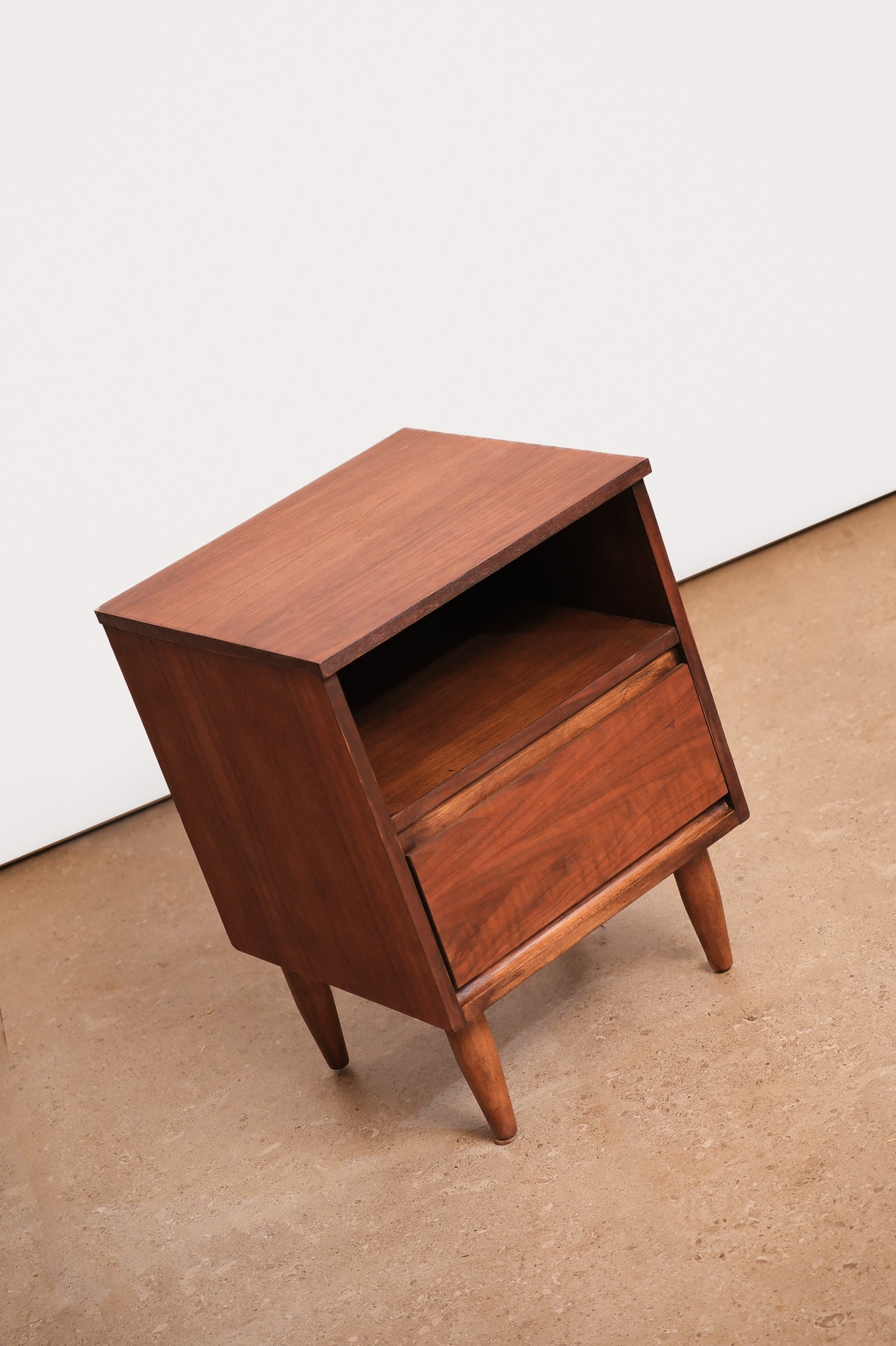 MCM Dark Walnut Nightstand