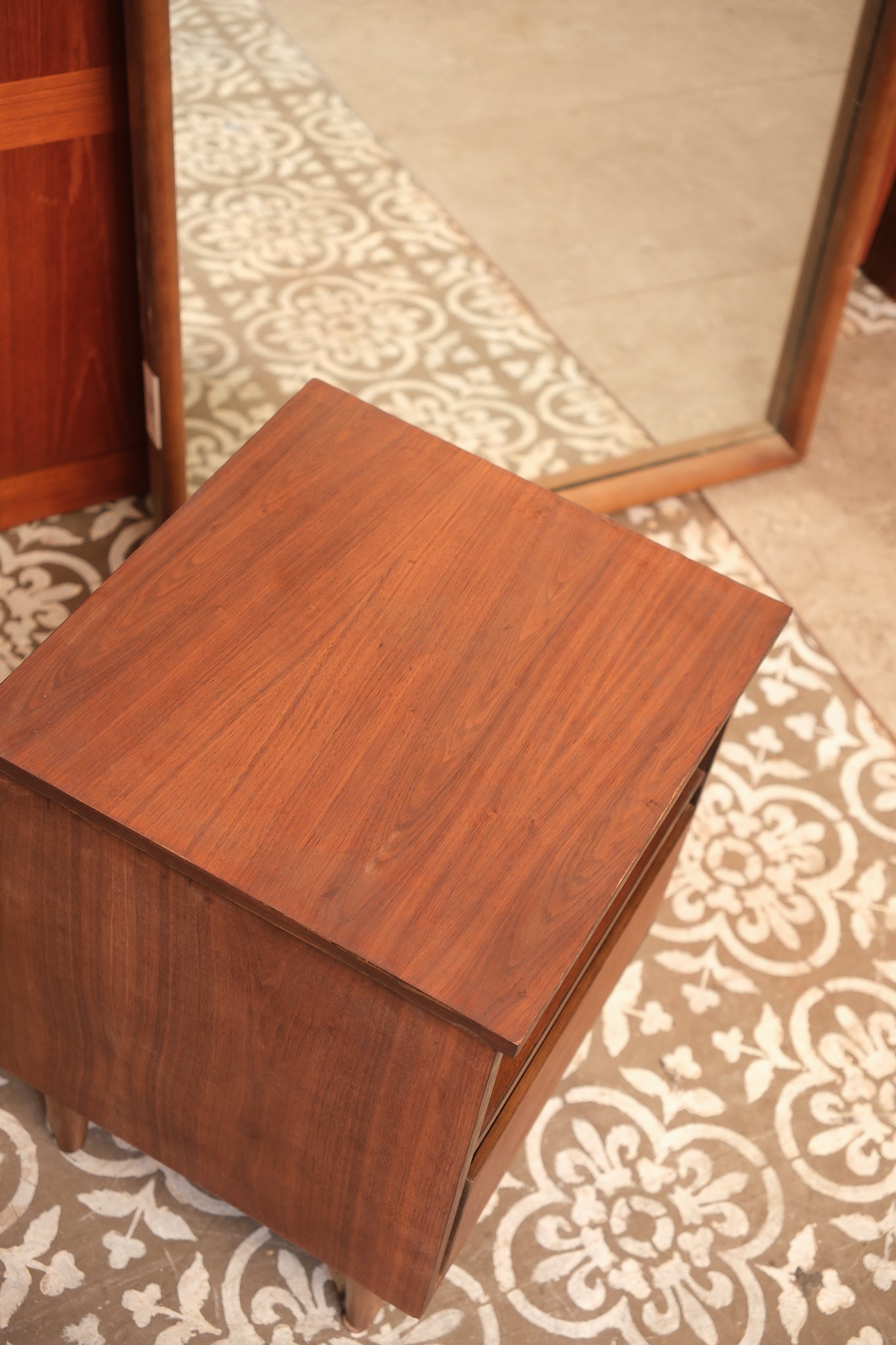 MCM Dark Walnut Nightstand