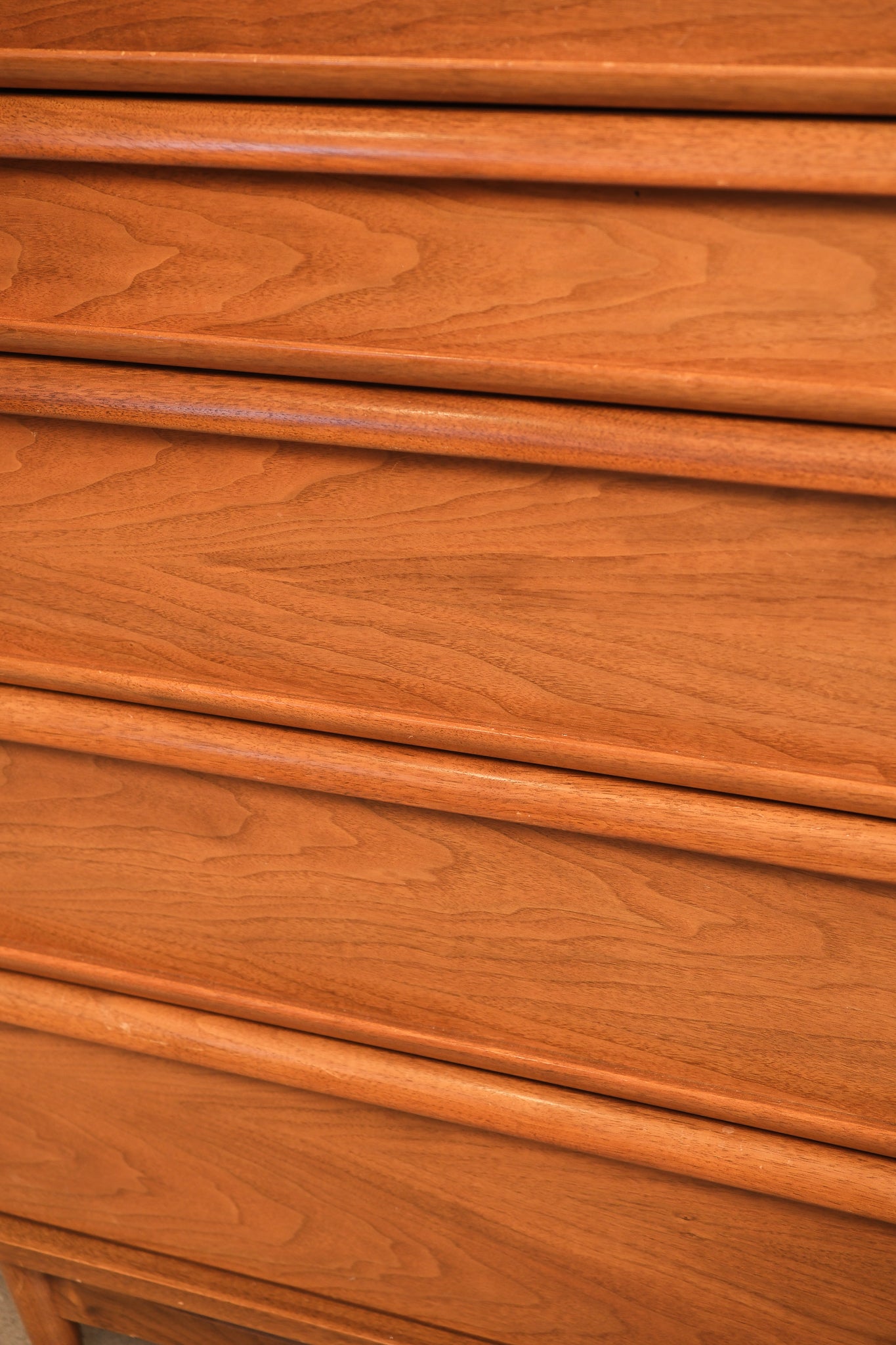 MCM Walnut Tallboy Dresser By Gibbard
