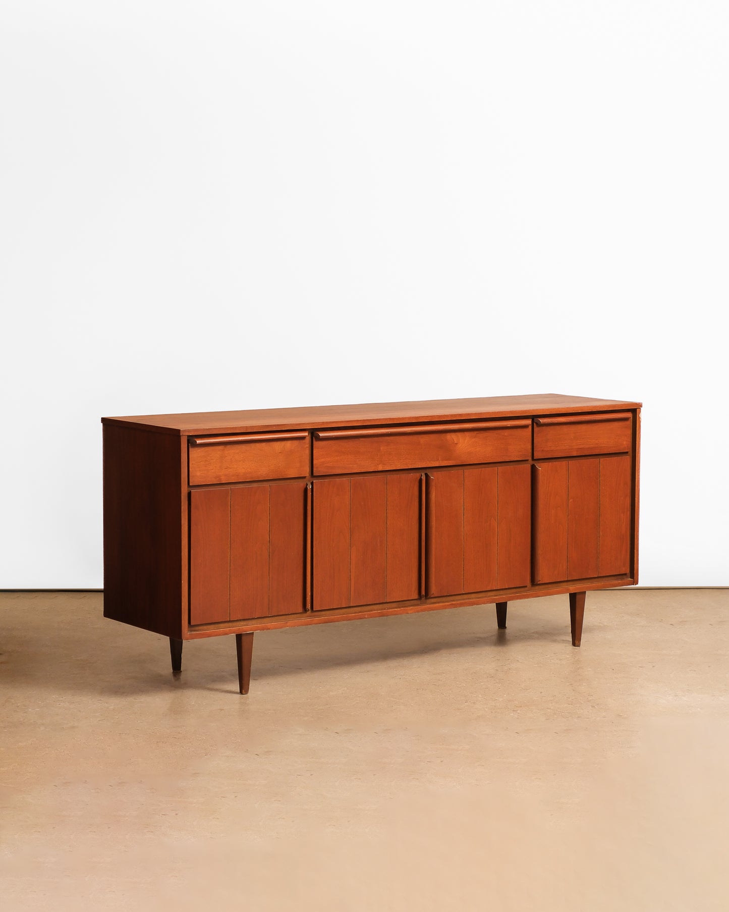 MCM Dark Walnut Credenza By HPL