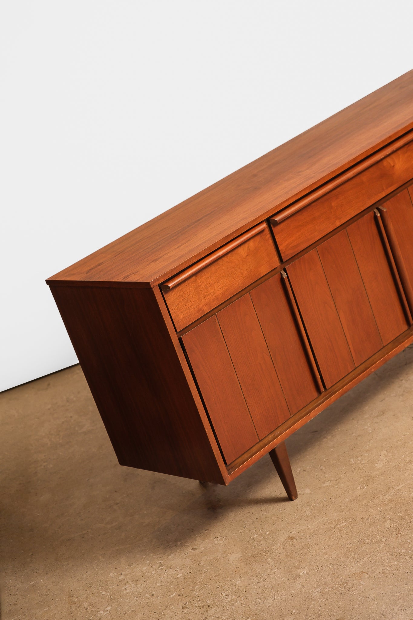 MCM Dark Walnut Credenza By HPL