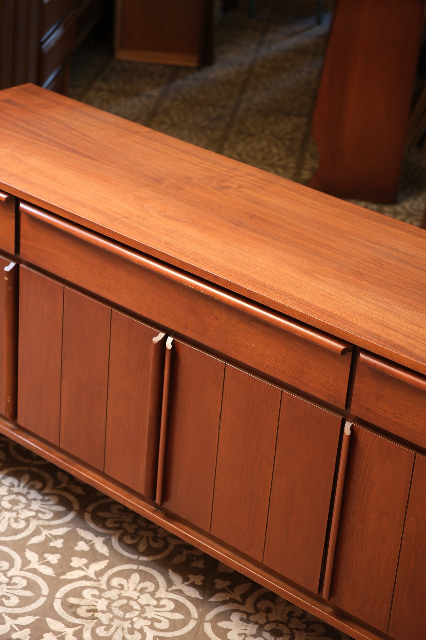 MCM Dark Walnut Credenza By HPL