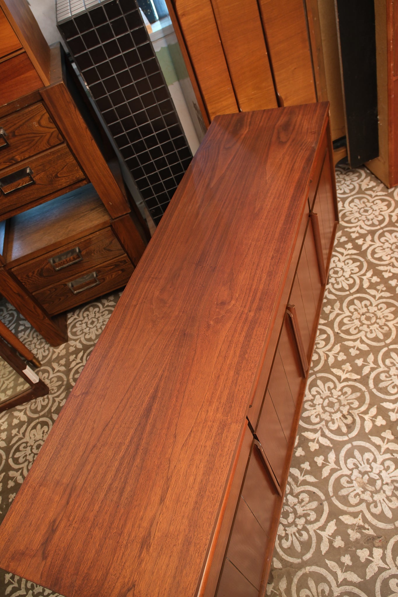 MCM Dark Walnut Credenza By HPL