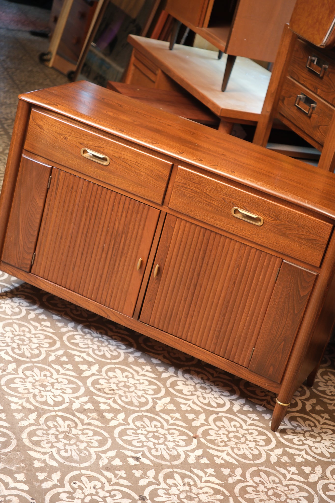 MCM Dark Walnut Credenza By Knetchel