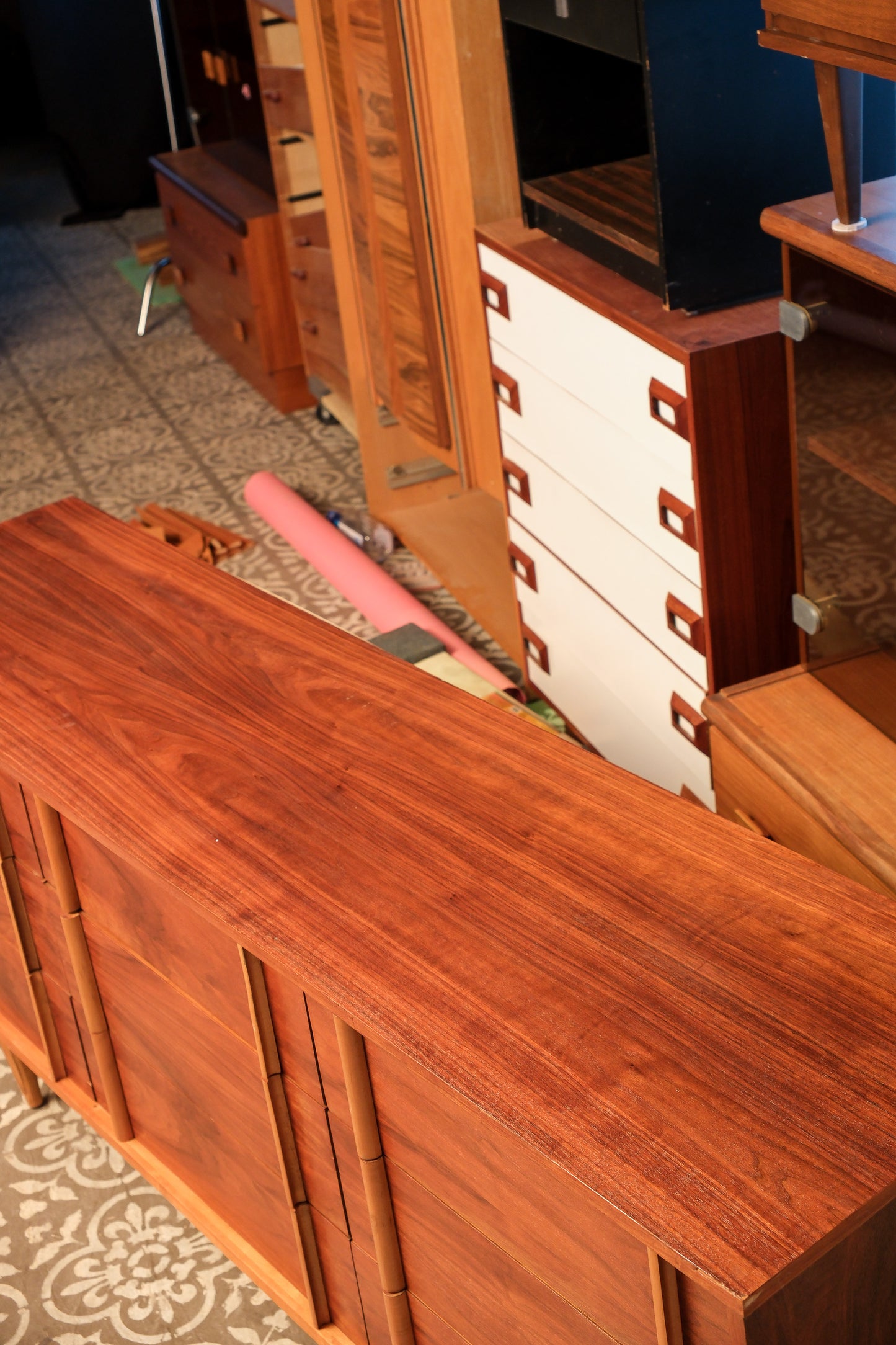 MCM Mahogany Dresser