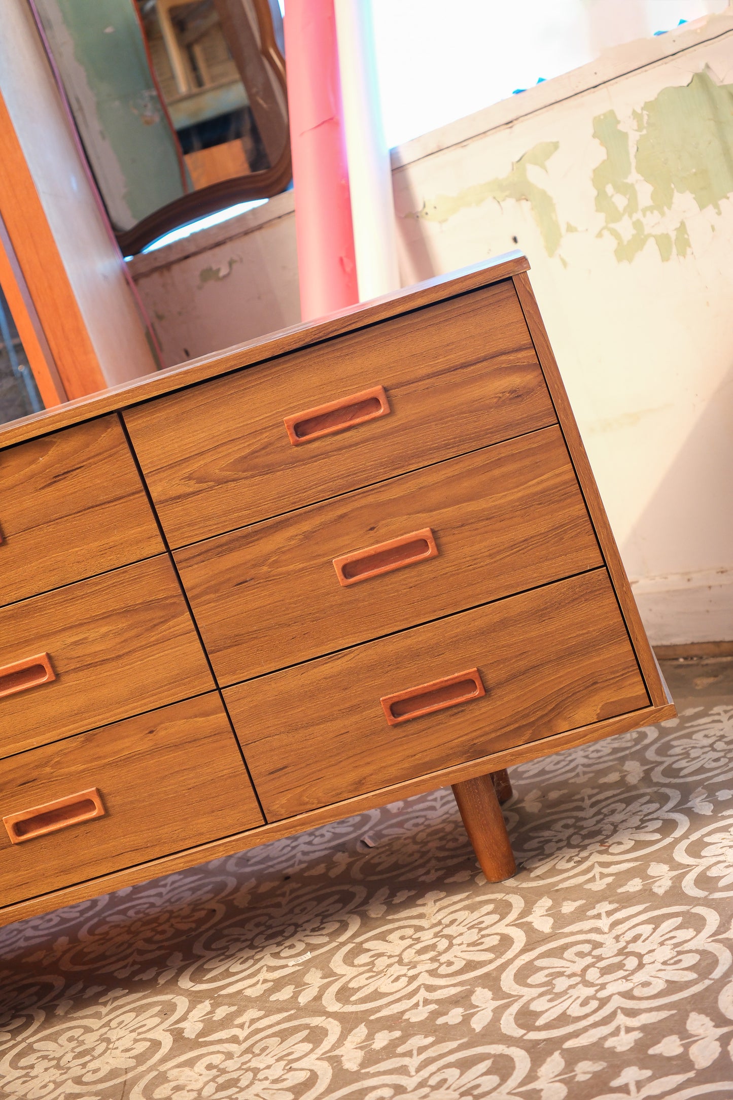 MCM Teak Dresser By NL