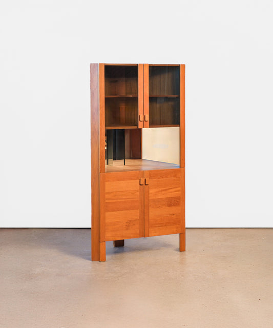 MCM Teak Corner Cabinet