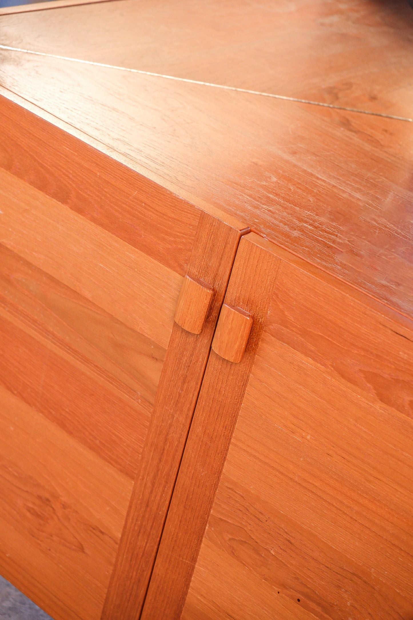 MCM Teak Corner Cabinet