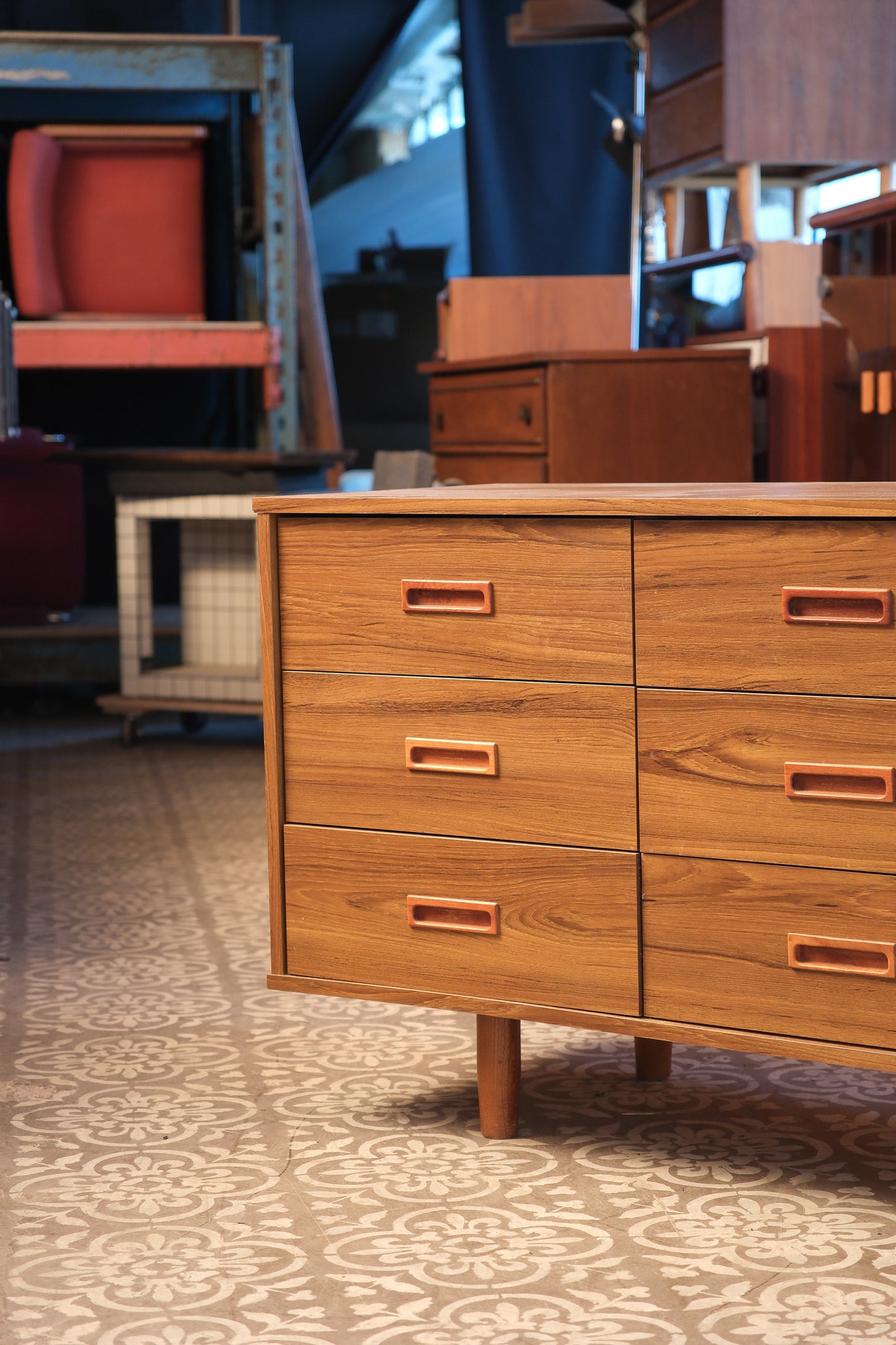 MCM Teak Dresser By NL