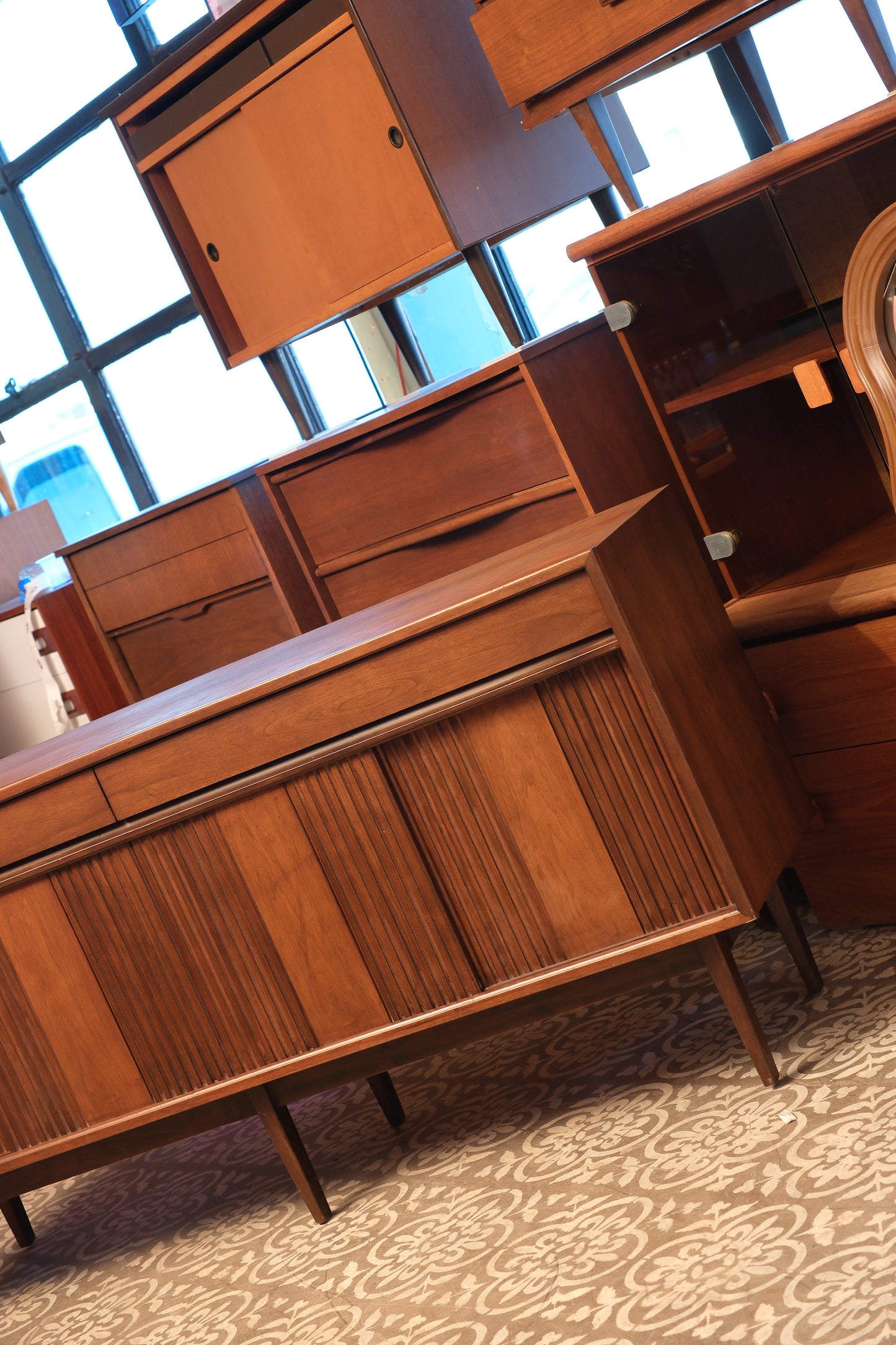 MCM Dark Walnut Dresser by Honderich