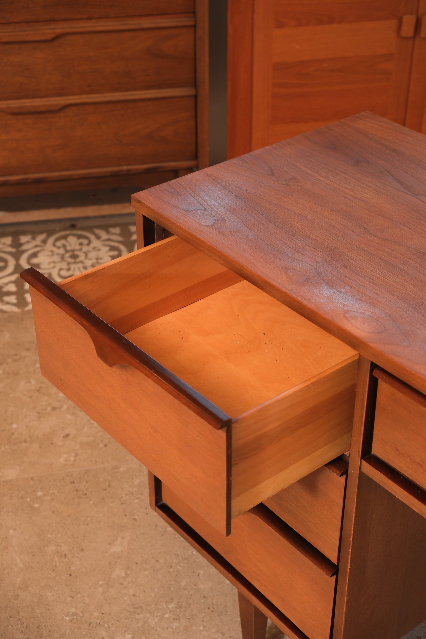 MCM Dark Walnut Desk
