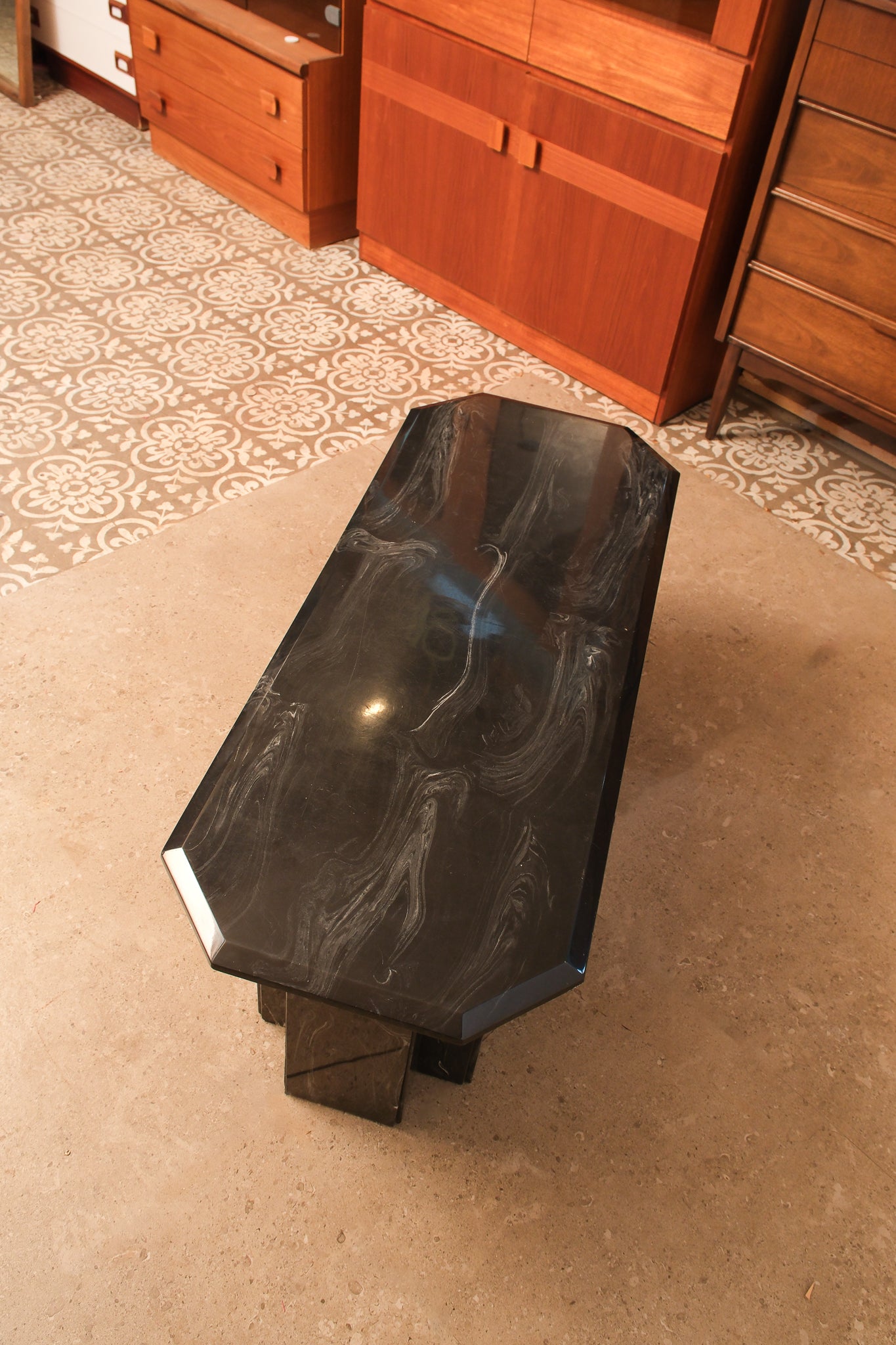 MCM Black Marble Coffee Table