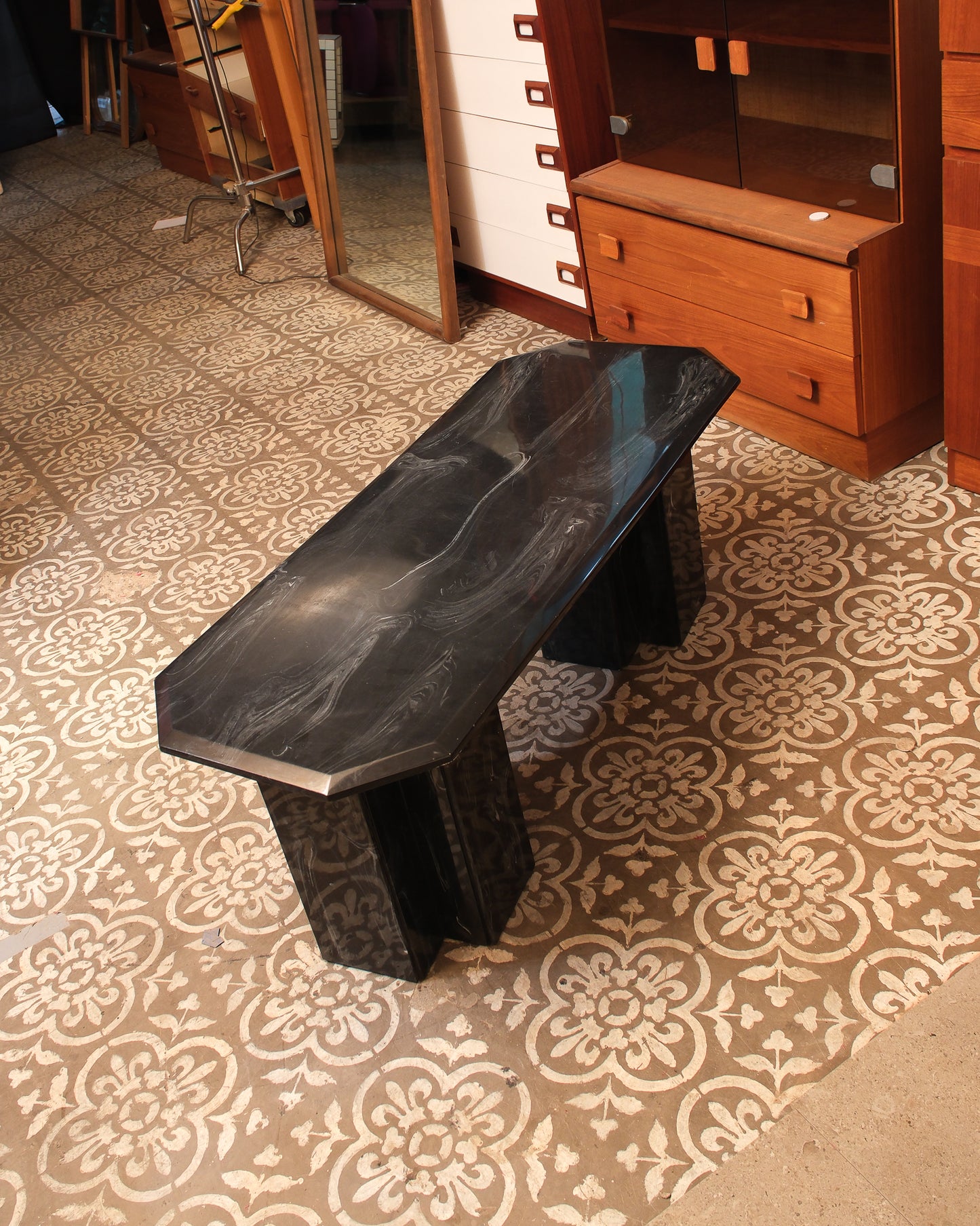 MCM Black Marble Coffee Table