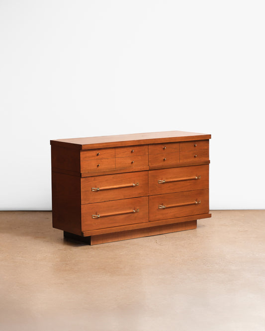 Mid Century Modern Walnut Wide Dresser