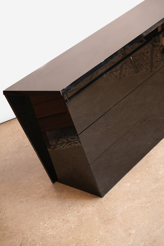 MCM Black Italian Wide Dresser