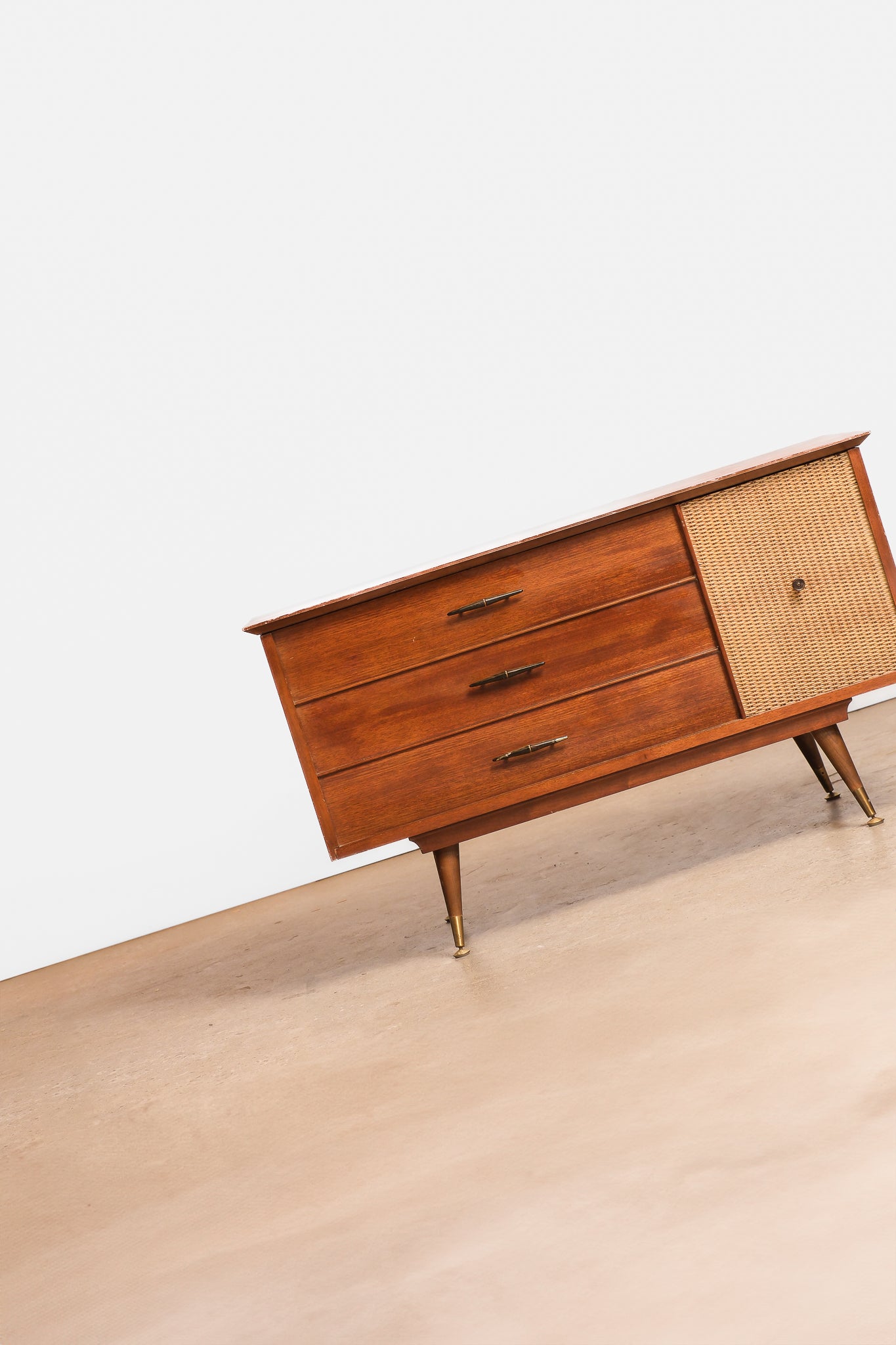 MCM Contemporary Walnut Chest