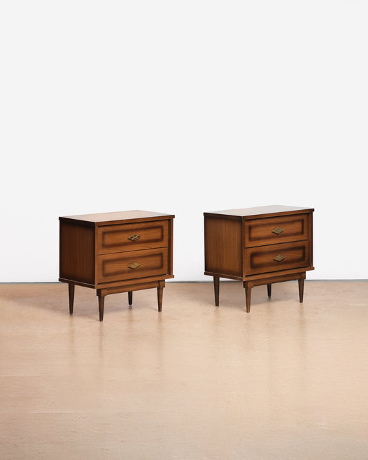 MCM Walnut Nightstands