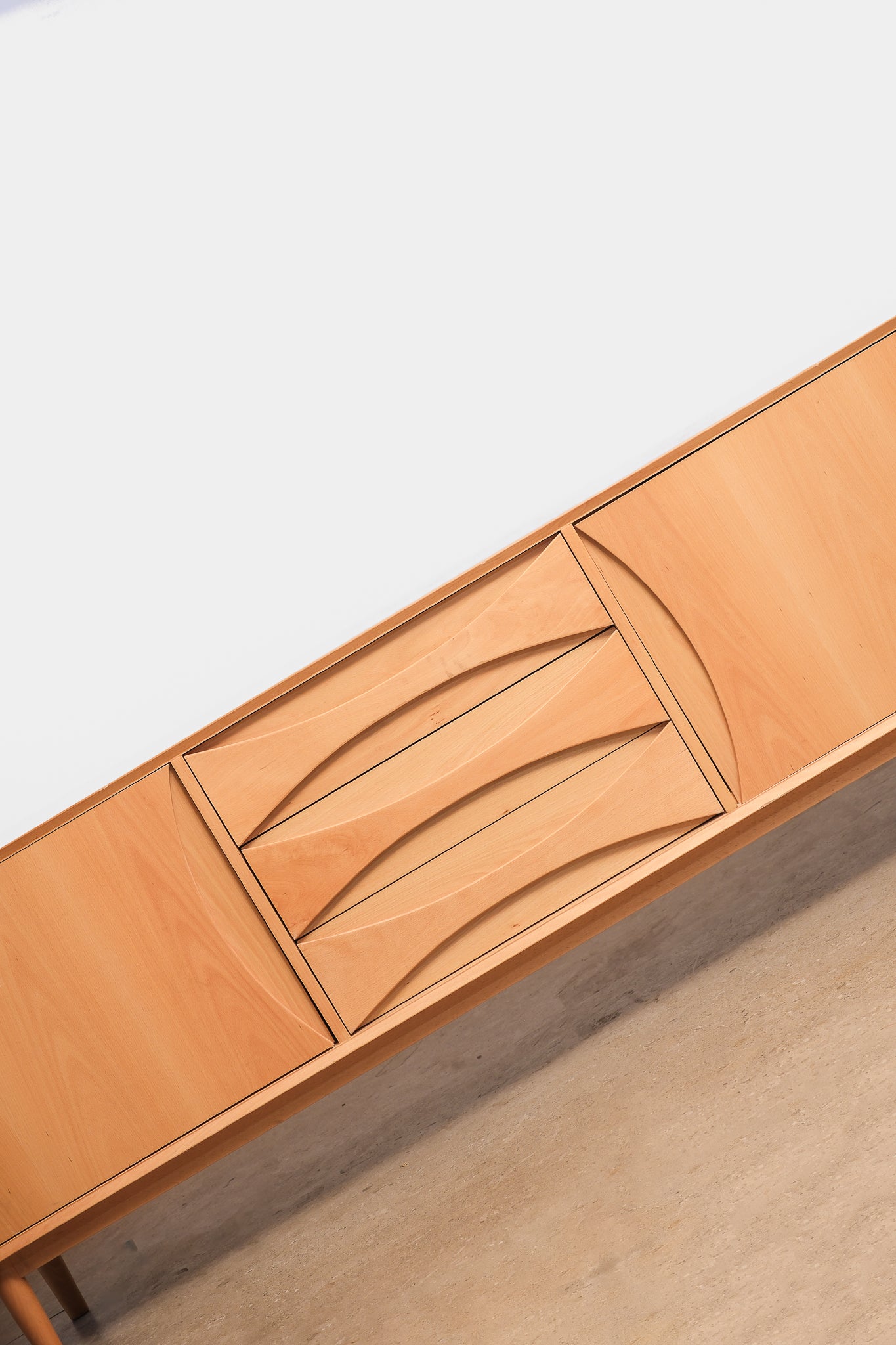Solid Oak Credenza / Buffet By Edimass