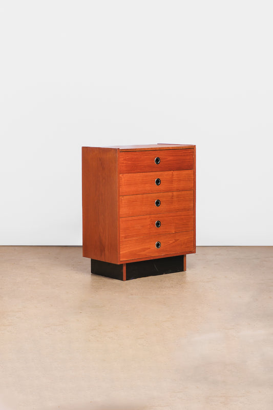 MCM Teak Tallboy Dresser By Rs Associates