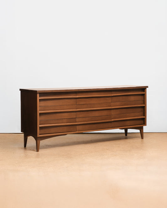 MCM Dark Walnut Wide Dresser by HPL
