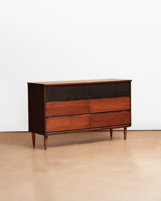 MCM Dark Walnut Wide Dresser