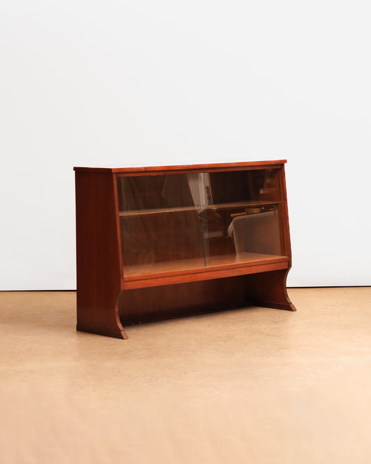 MCM Walnut Glass Cabinet By Knetchel
