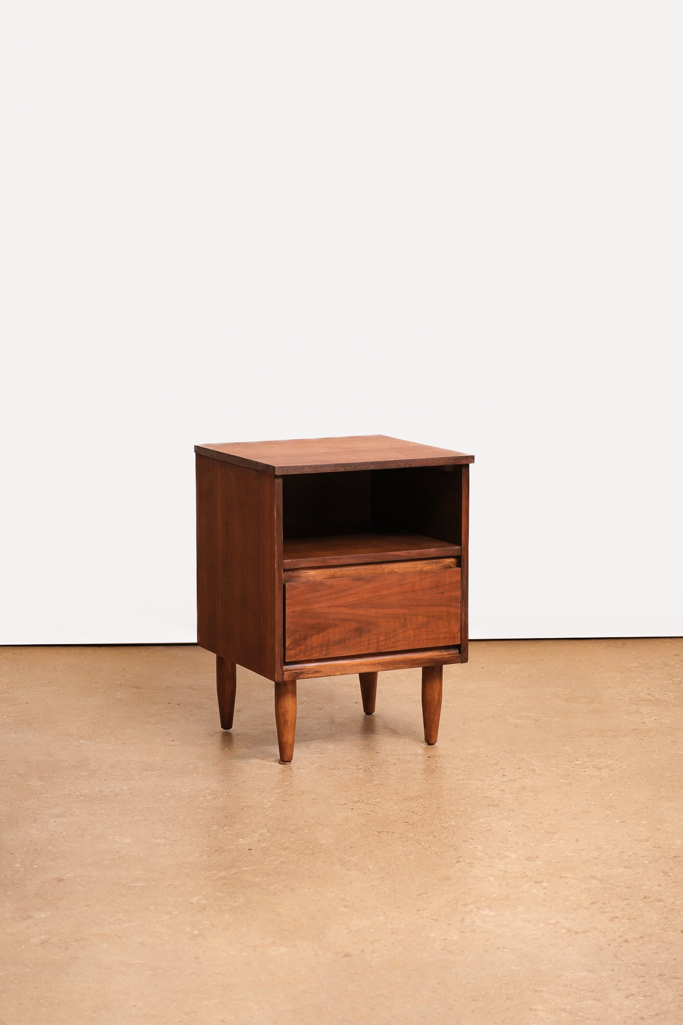 MCM Dark Walnut Nightstand